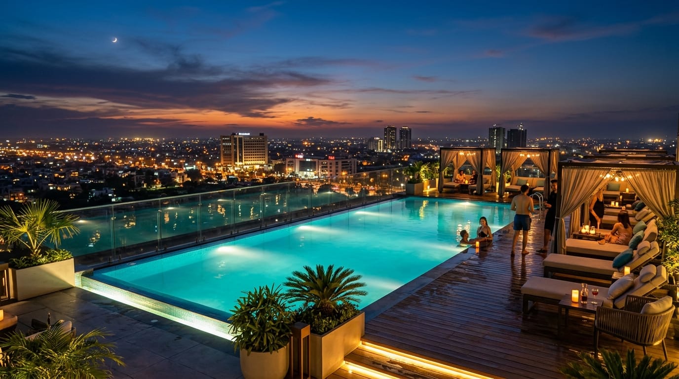 Heated Rooftop Infinity Pool